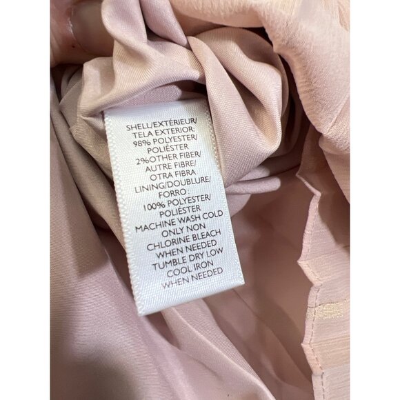 Loft NWT 2 Piece Pink Chiffon Gauzy Sheer Skirt & Blouse Set - Picture 9 of 9